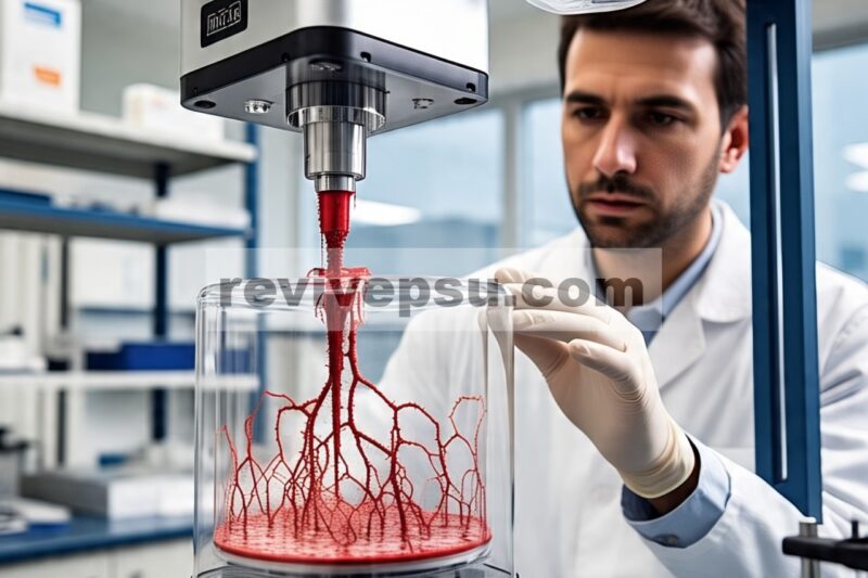 Pengacauan Nozzle terhadap Protein Berasal dari Darah yang Digranulasi untuk Arsitektur Instruktif Sel yang Dicetak Secara Biologis