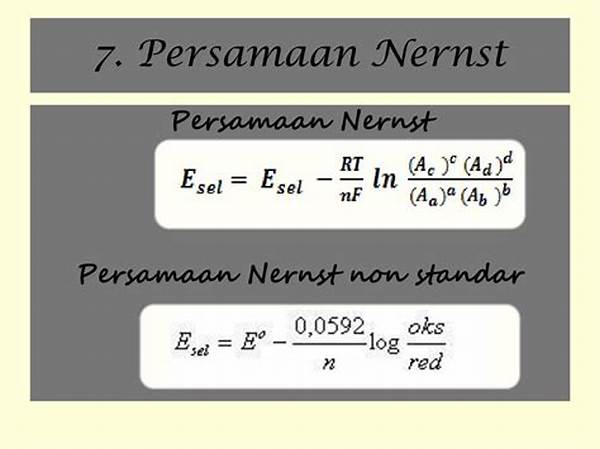 Hukum Distribusi Nernst