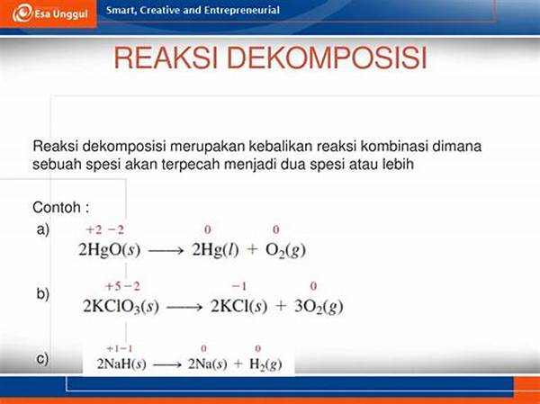 Reaksi Dekomposisi